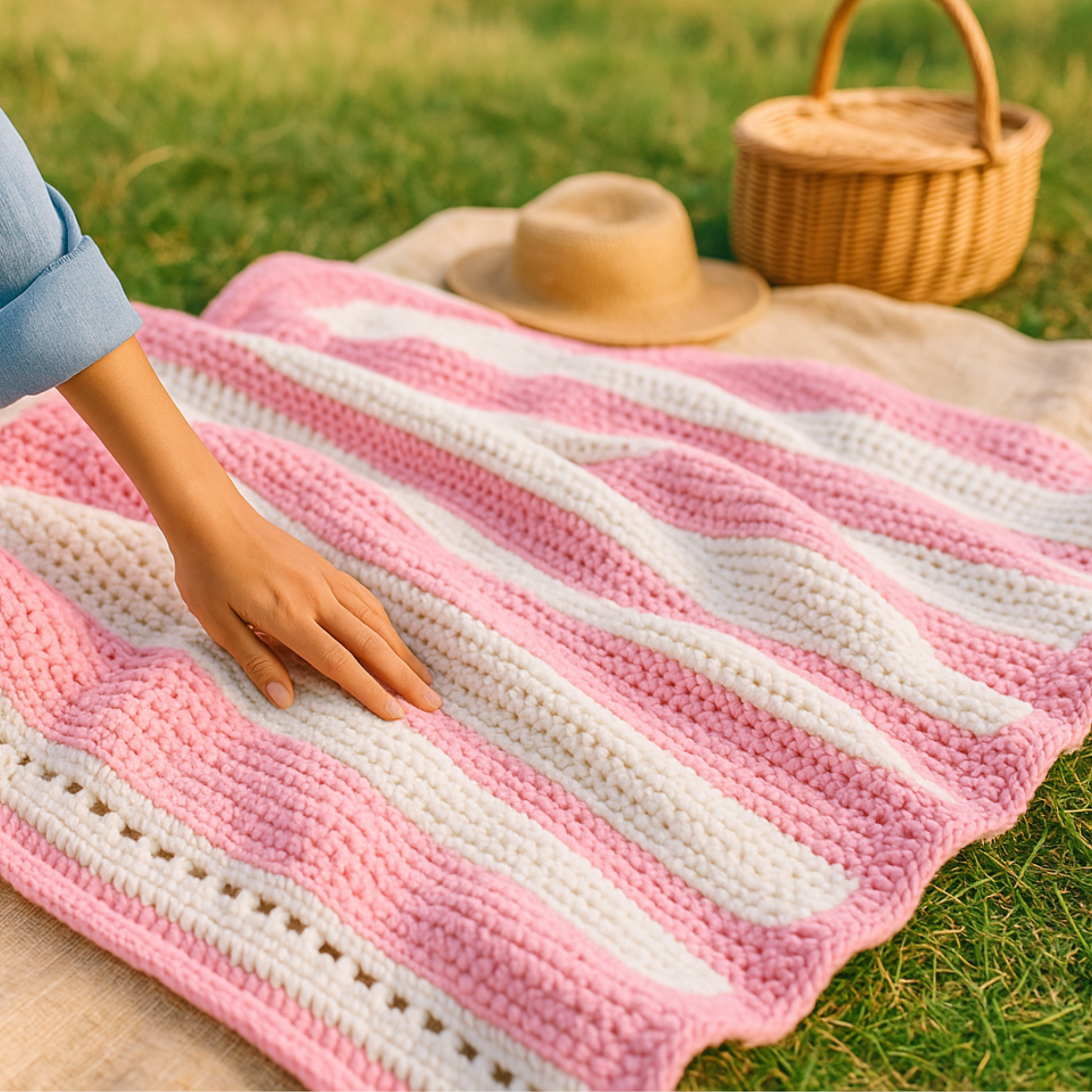 Gulabi Leher Blanket