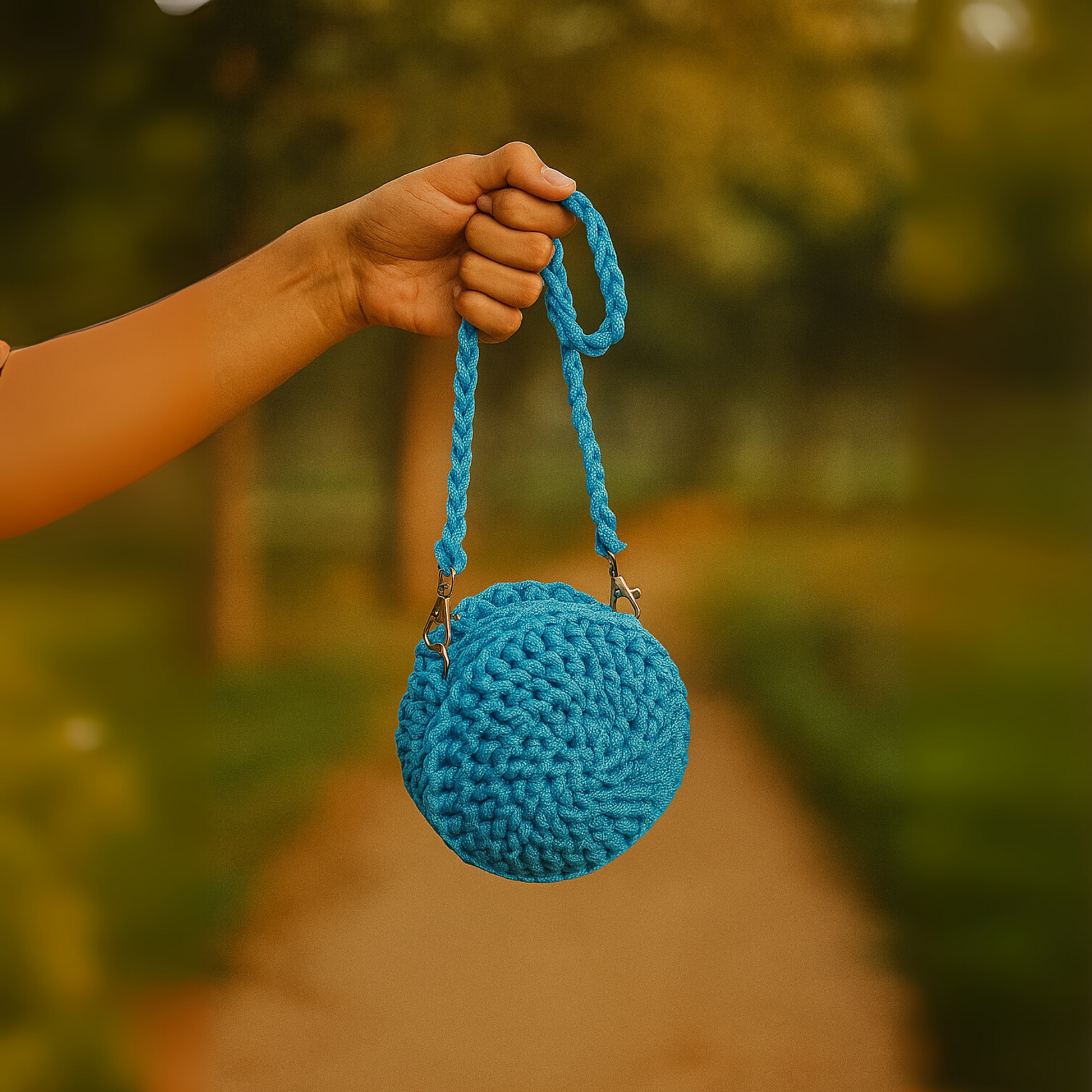 Indigo Weave Satchel