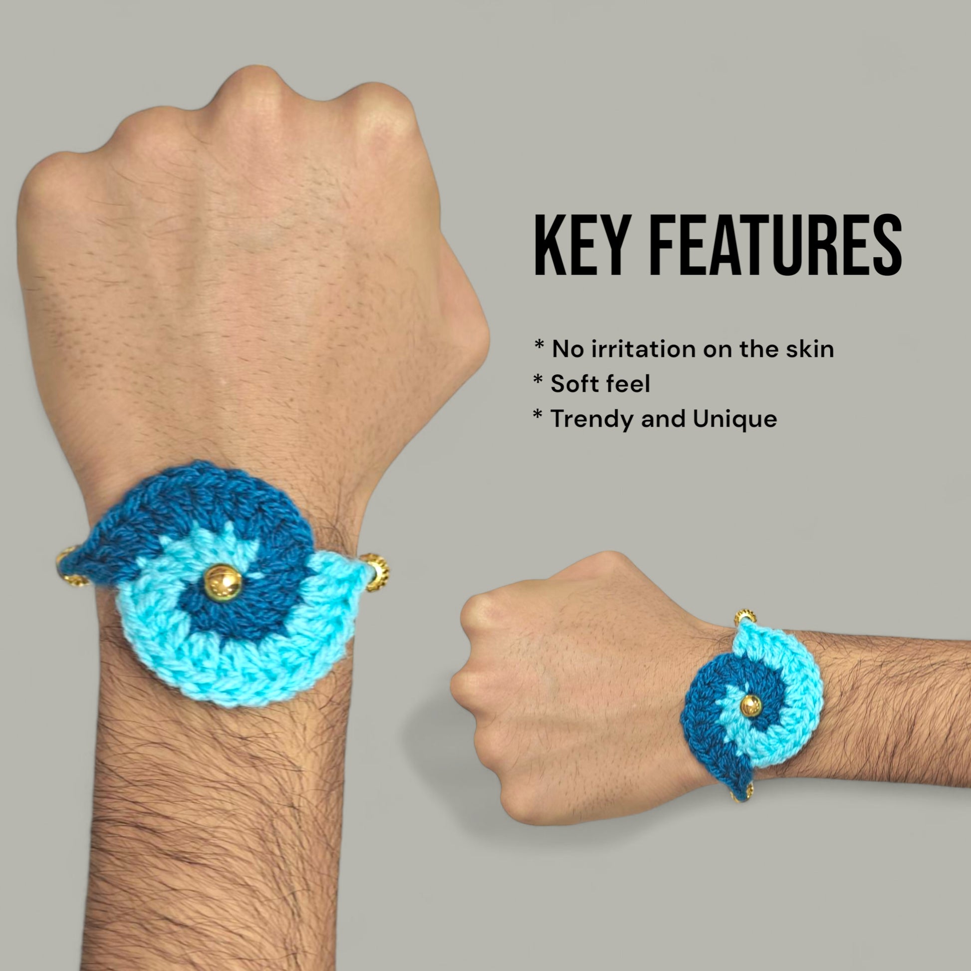 Sky Petal Floral Rakhi