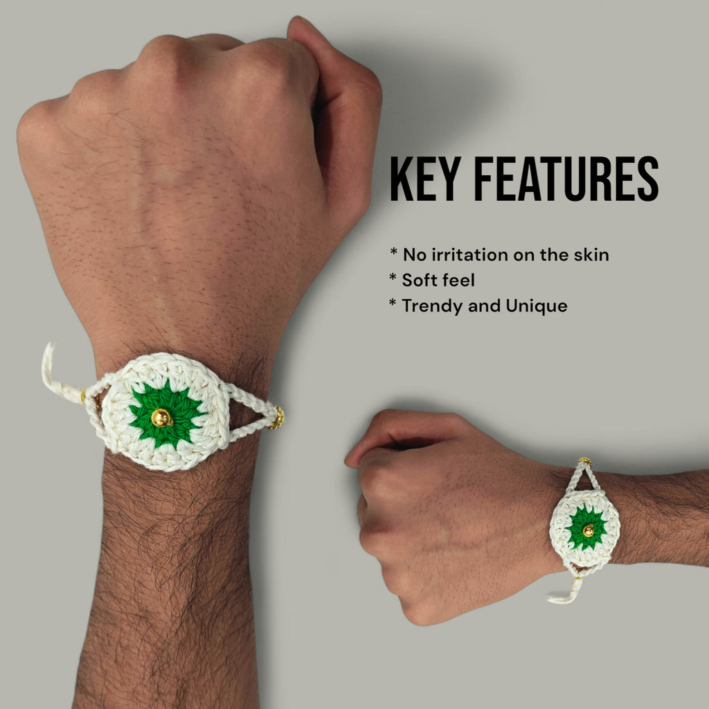 Snow Daisy Rakhi | White Daisy Rakhi