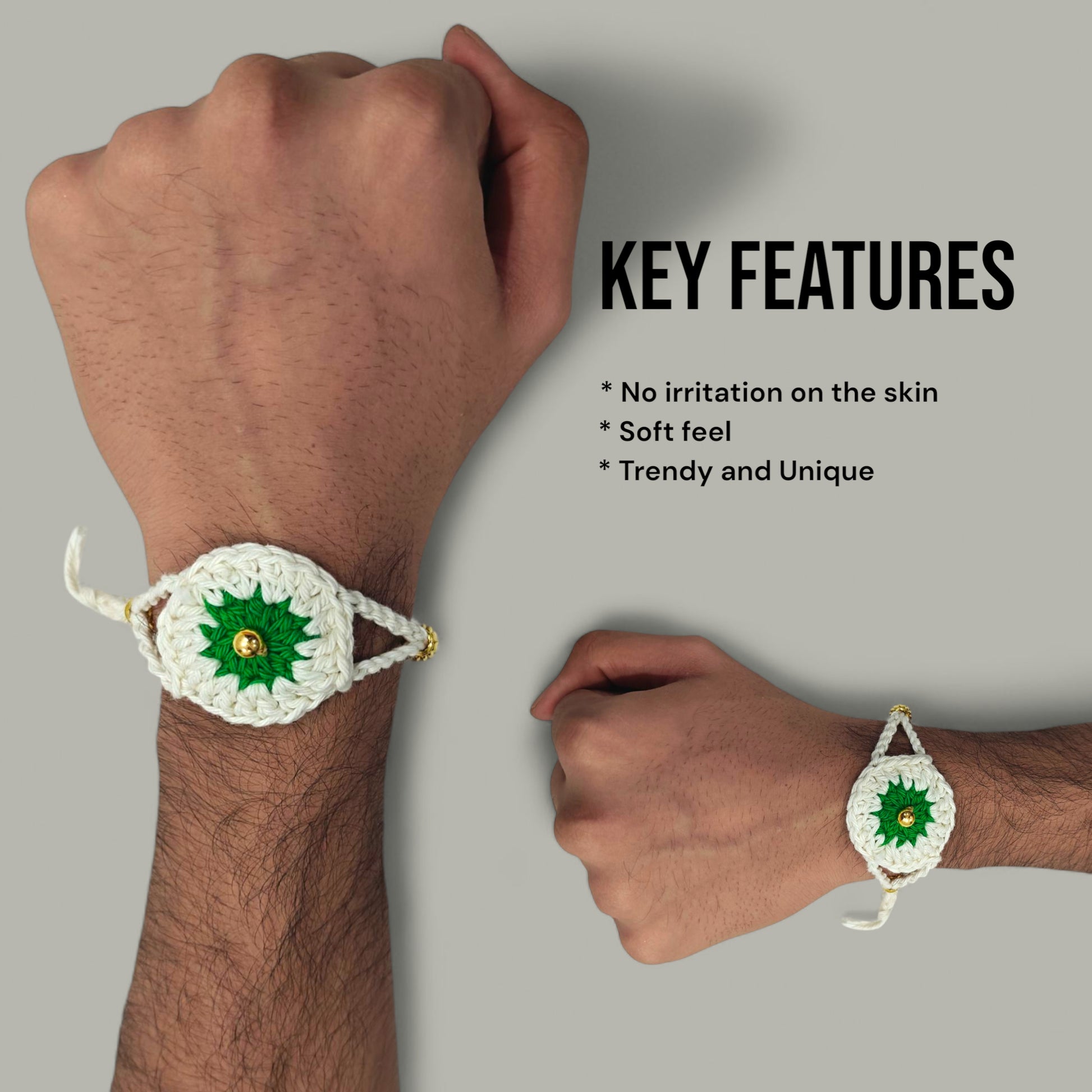 Snow Daisy Rakhi | White Daisy Rakhi