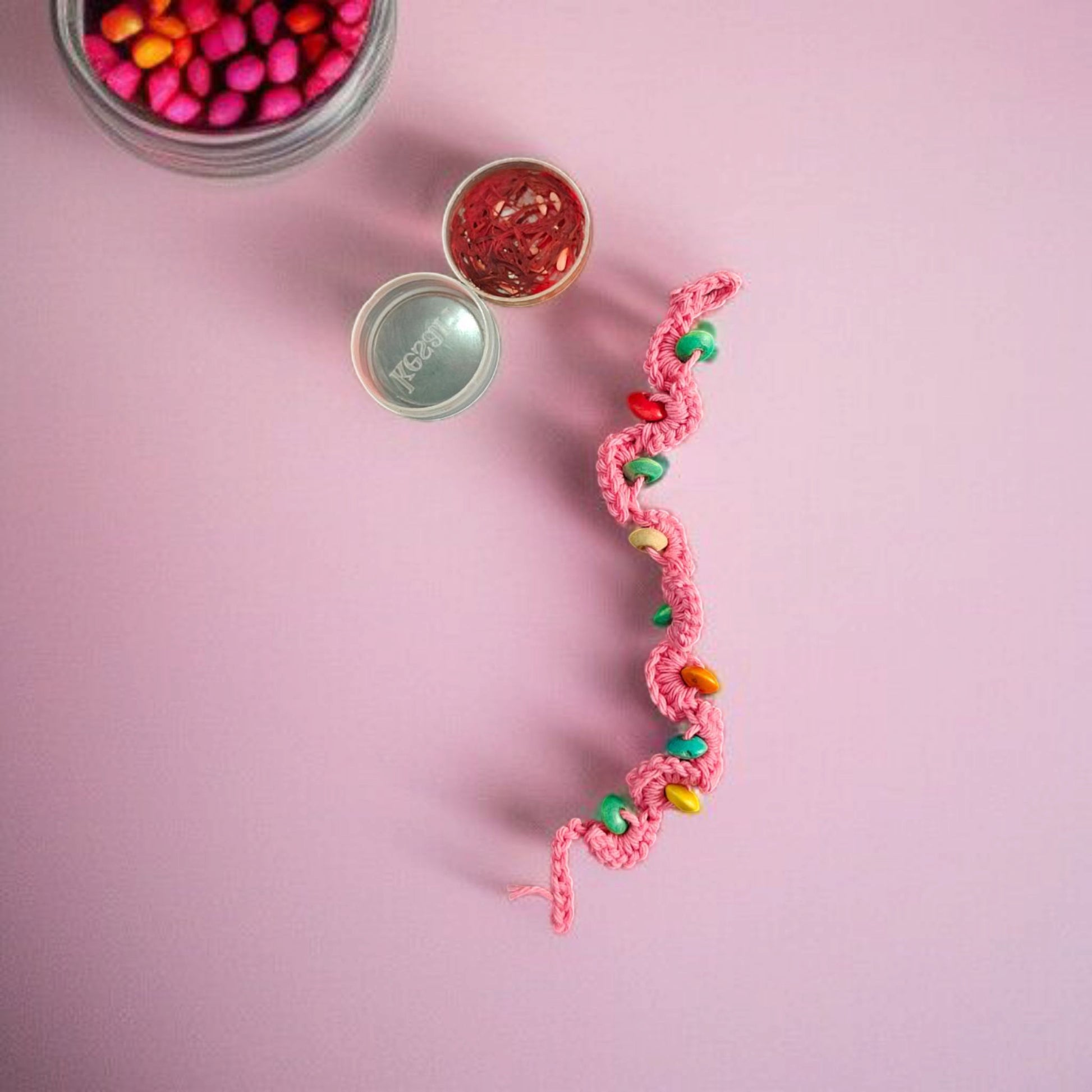 Rosy Glow Bhabhi Rakhi | Pink Lumba Rakhi for Bhabhi