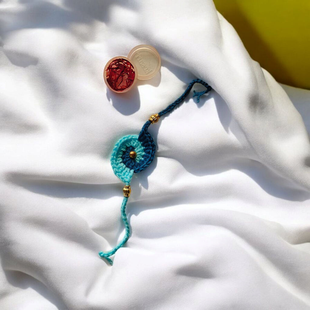 Sky Petal Floral Rakhi