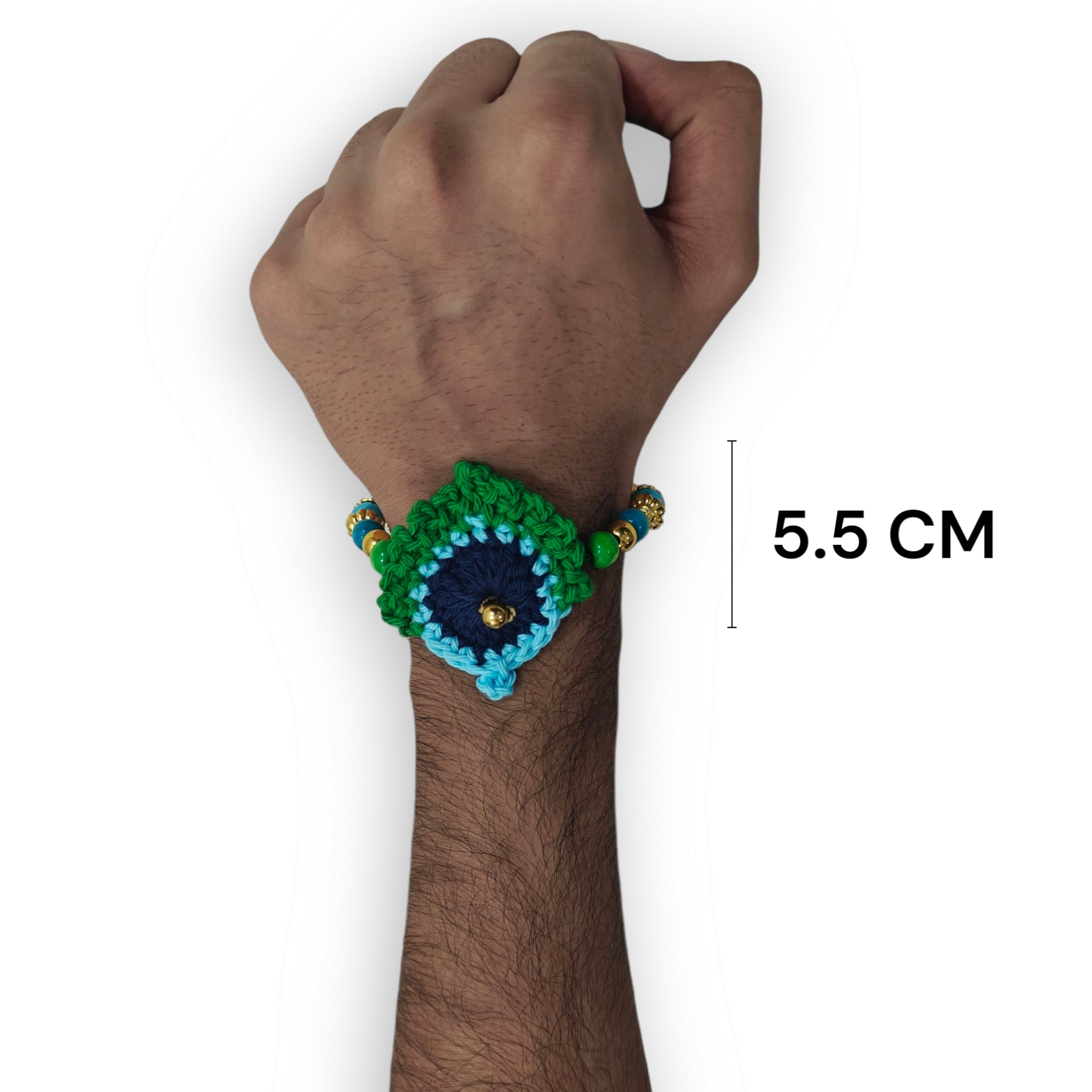 Krishna Feather Rakhi | Peacock Theme Rakhi