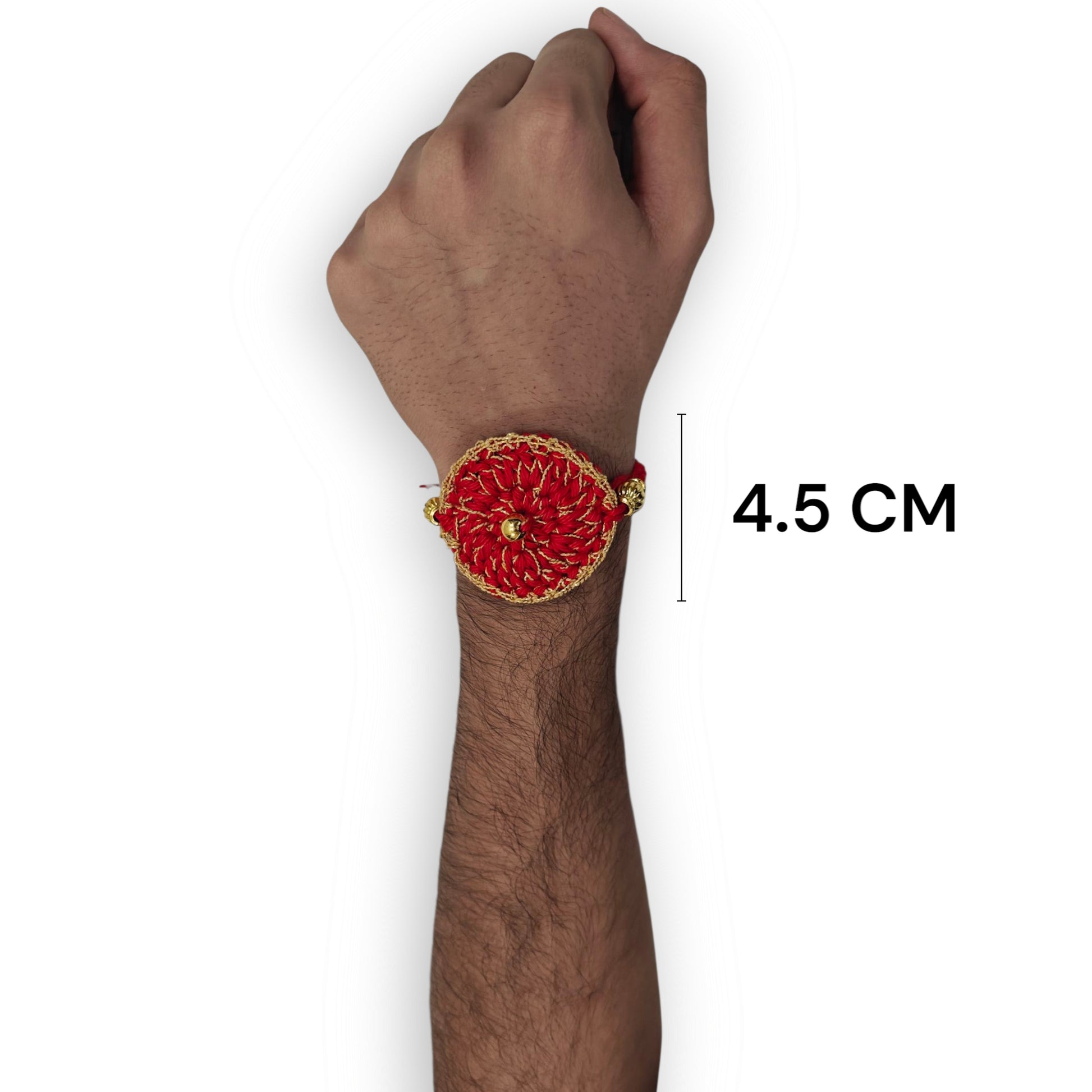 Ruby Zari Rakhi | Red Traditional Zari Rakhi